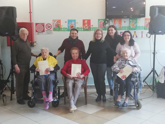 Borghetto Santo Spirito festeggia tre ultracentenarie ospiti della "Humanitas" Borghetto Santo Spirito festeggia tre ultracentenarie ospiti della "Humanitas"