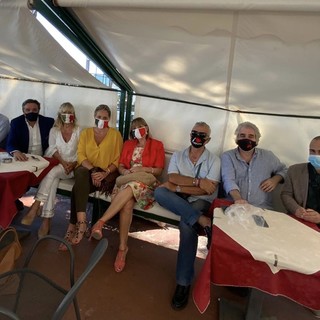Alassio: l'assessore regionale Berrino incontra il vicesindaco, il locale Circolo Fratelli d'Italia e le categorie economiche