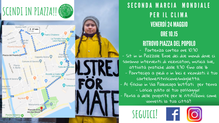 Savona: nuova marcia in favore della consapevolezza sui cambiamenti climatici Savona: nuova marcia in favore della consapevolezza sui cambiamenti climatici
