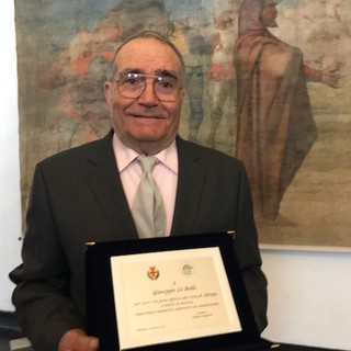 68 anni "in musica": una targa-riconoscimento per Giuseppe Lo Bello