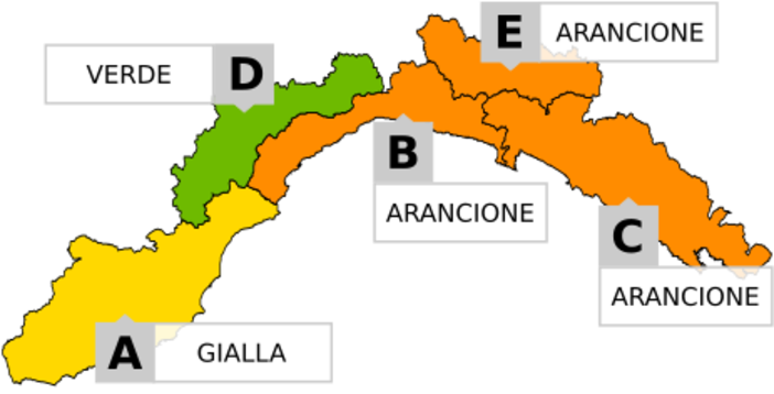 Maltempo, in Liguria nuova allerta meteo per piogge diffuse e temporali: arancione su centro e levante della regione Maltempo, in Liguria nuova allerta meteo per piogge diffuse e temporali: arancione su centro e levante della regione