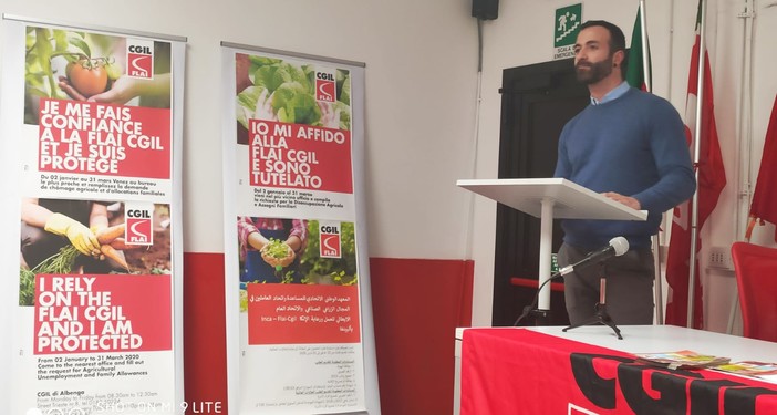 Giovanni Tiglio è il nuovo segretario generale provinciale Cgil-Flai