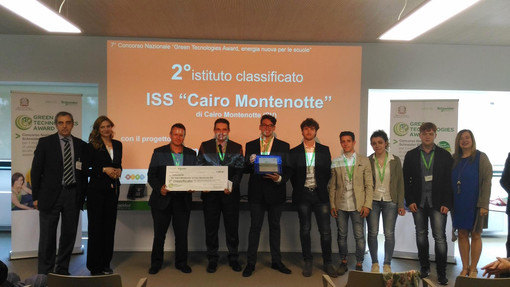 Concorso 'Green Technologies Award': gli studenti dell’ISS Cairo Montenotte presentano il progetto vincente ai dipendenti della Schneider Electric Concorso 'Green Technologies Award': gli studenti dell’ISS Cairo Montenotte presentano il progetto vincente ai dipendenti della Schneider Electric