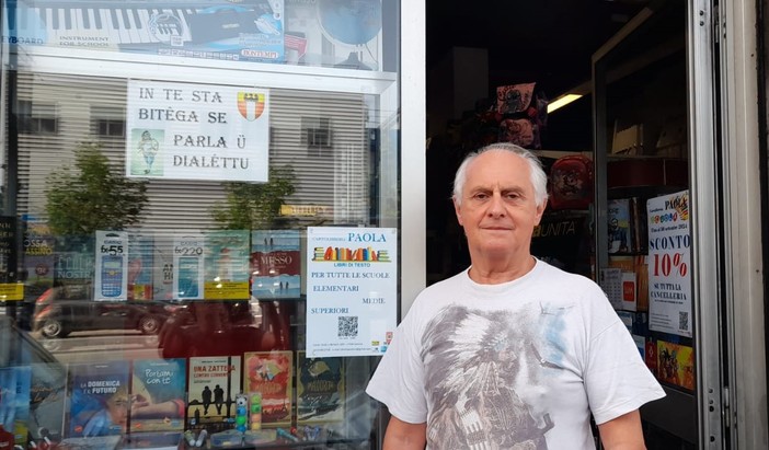 “Ün cartellu in tutte e buteghe che parlan u dialettu”. L'appello di un commerciante per tutelare il dialetto savonese (VIDEO)