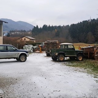 L'Alta Val Bormida imbiancata dal "graupel" (FOTO)