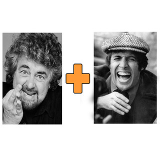 Beppe Grillo e Adriano celentano