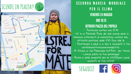 Savona: nuova marcia in favore della consapevolezza sui cambiamenti climatici