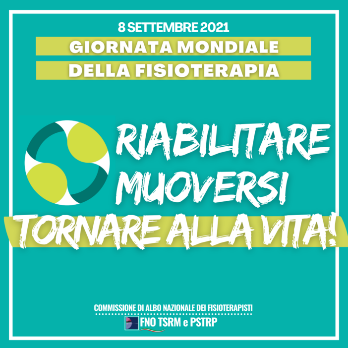 Giornata Mondiale della Fisioterapia: l'8 settembre è la ricorrenza istituita nel 1996 dall'Organizzazione Internazionale Giornata Mondiale della Fisioterapia: l'8 settembre è la ricorrenza istituita nel 1996 dall'Organizzazione Internazionale