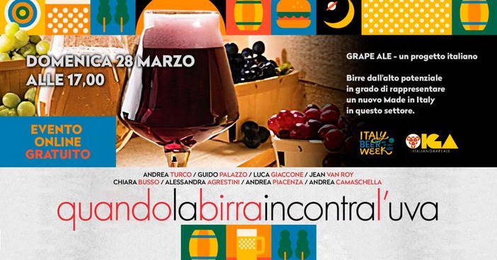 Quando la birra incontra l’uva: segui la diretta domenica alle 17