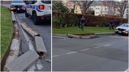 Pietra Ligure, auto finisce contro il cordolo di un'aiuola in via Borro: danni ma nessun ferito Pietra Ligure, auto finisce contro il cordolo di un'aiuola in via Borro: danni ma nessun ferito