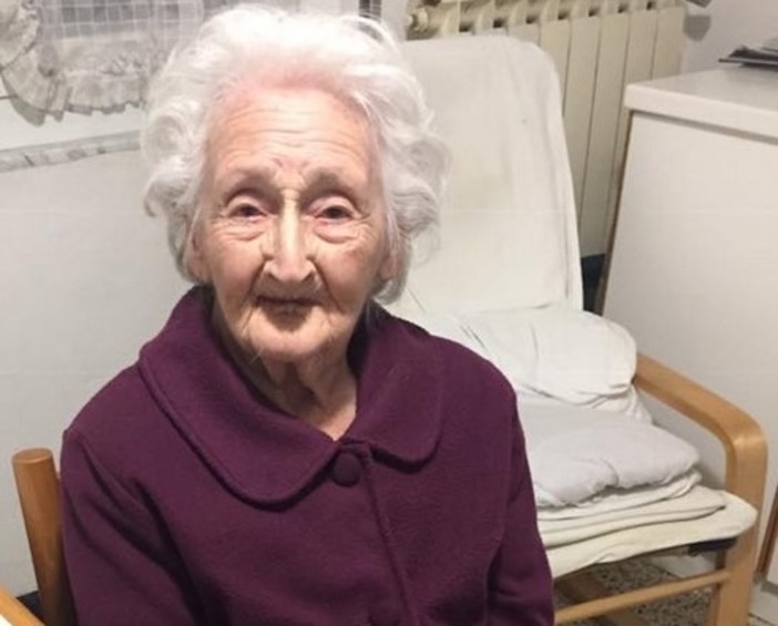 Addio a Nonna Ines, stava per compiere 113 anni. Era la più anziana della Liguria