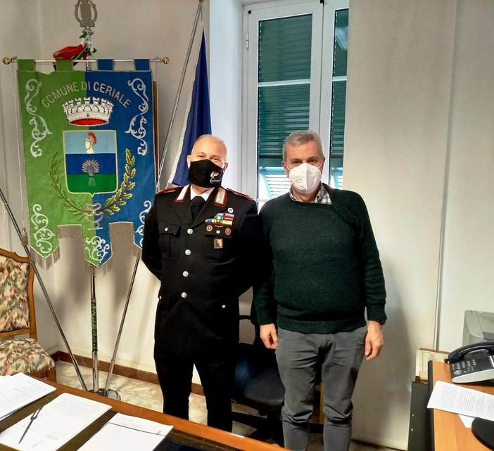Ceriale, il sindaco Romano incontra il nuovo comandante dei carabinieri