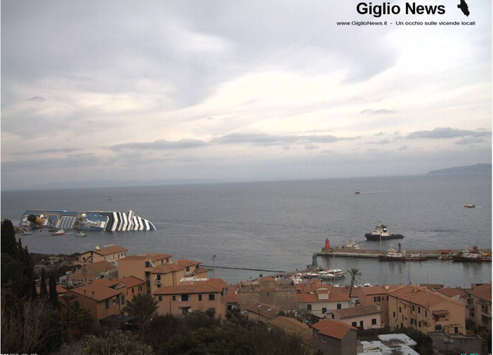 Webcam con relitto, in tempo reale