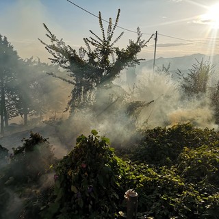 Verezzi, incendio nei pressi della "Cappella dei Campi": Vigili del Fuoco in azione (FOTO)