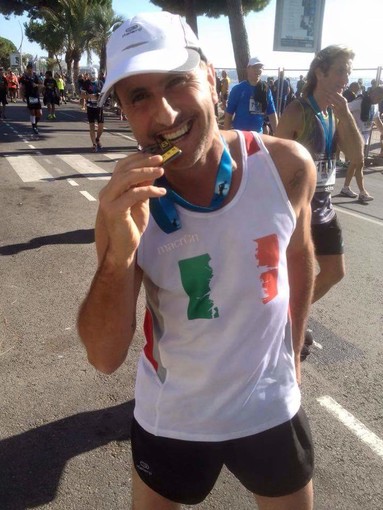 Andora: il consigliere comunale Ilario Simonetta alla ultamaratorna “100 Km del Passatore"
