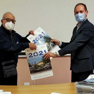 Giovanni Poggio, presidente della Croce Bianca e il sindaco di Andora Mauro Demichelis