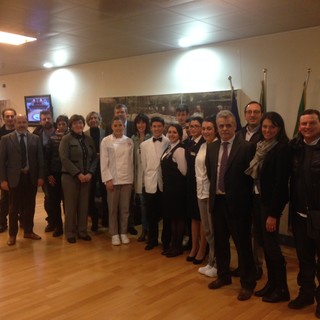 Gli alberghieri di Alassio e Finale Ligure alla presentazione del progetto Italian Food Riviera Gli alberghieri di Alassio e Finale Ligure alla presentazione del progetto Italian Food Riviera