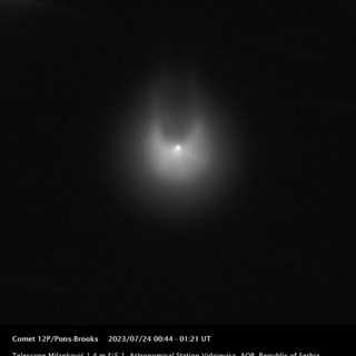 In arrivo la cometa 12P/ Pons – Brooks, l'Associazione Astrofili Orione: "La aspettavamo per i primi di aprile ma forse si riuscirà ad osservarla già prima" In arrivo la cometa 12P/ Pons – Brooks, l'Associazione Astrofili Orione: "La aspettavamo per i primi di aprile ma forse si riuscirà ad osservarla già prima"