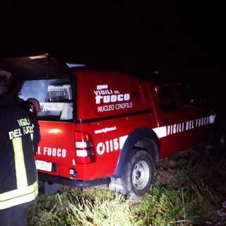 I Vigili del fuoco Cinofili di Savona ritrovano due fungaioli a Ventimiglia