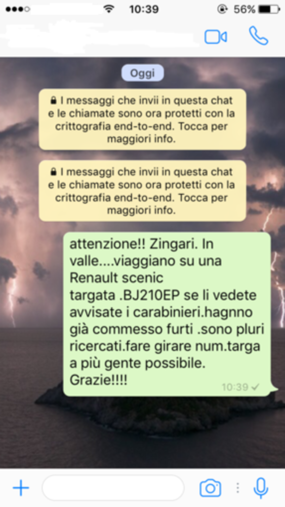 Allerta bufala "furti in valle": il tam tam corre su Facebook e WhatsApp