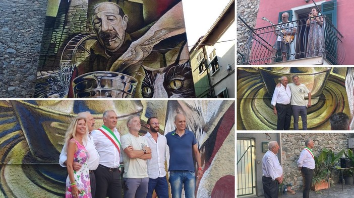 Albisola, inaugurato ad Ellera il murale "Il Ceramista" in onore di Giovanni Poggi (FOTO) Albisola, inaugurato ad Ellera il murale "Il Ceramista" in onore di Giovanni Poggi (FOTO)