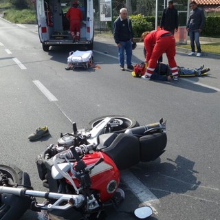 Ceriale, centauro perde il controllo della moto: trasportato al Santa Corona in codice giallo