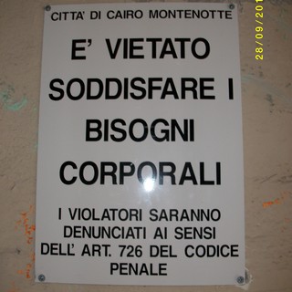 "A Cairo Montenotte proprio non si può fare"…