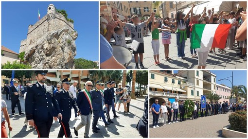 Festa della Repubblica, celebrazioni anche a Pietra Ligure. De Vincenzi: "2 giugno finalmente in mezzo alla gente, è la nostra ripartenza" (FOTO)