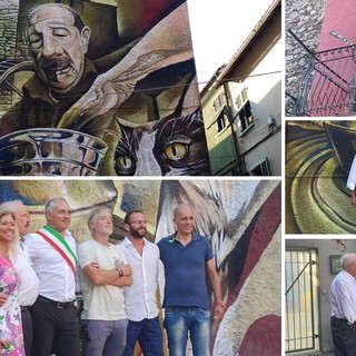 Albisola, inaugurato ad Ellera il murale "Il Ceramista" in onore di Giovanni Poggi (FOTO) Albisola, inaugurato ad Ellera il murale "Il Ceramista" in onore di Giovanni Poggi (FOTO)