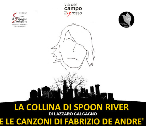 Savona ricorda Faber, sabato 13 al Priamar "La collina di Spoon River" e le canzoni di Fabrizio De Andrè"