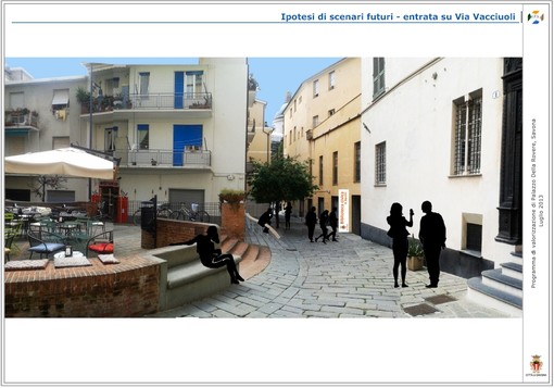 Ipotesi di scenari futuri entrata su Via Vacciuoli;