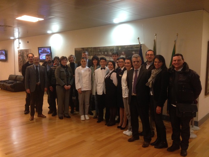 Gli alberghieri di Alassio e Finale Ligure alla presentazione del progetto Italian Food Riviera Gli alberghieri di Alassio e Finale Ligure alla presentazione del progetto Italian Food Riviera