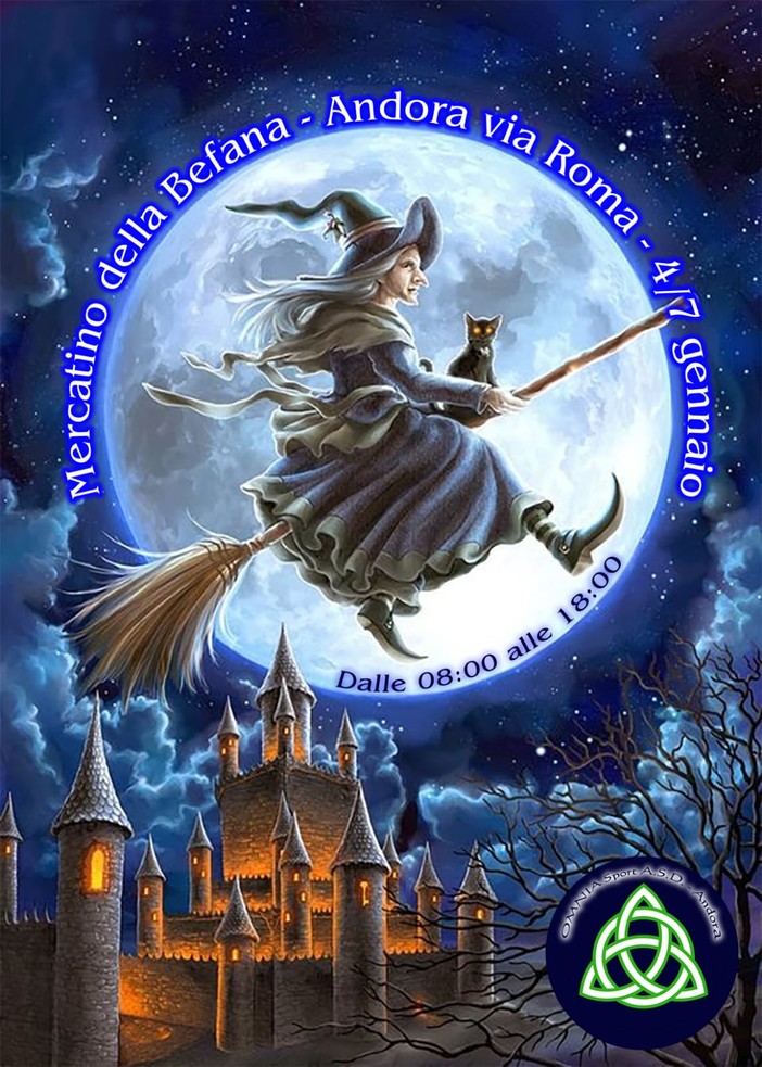 Andora, dal 4 al 7 gennaio ritorna in via Roma "Aspettando la Befana" Andora, dal 4 al 7 gennaio ritorna in via Roma "Aspettando la Befana"