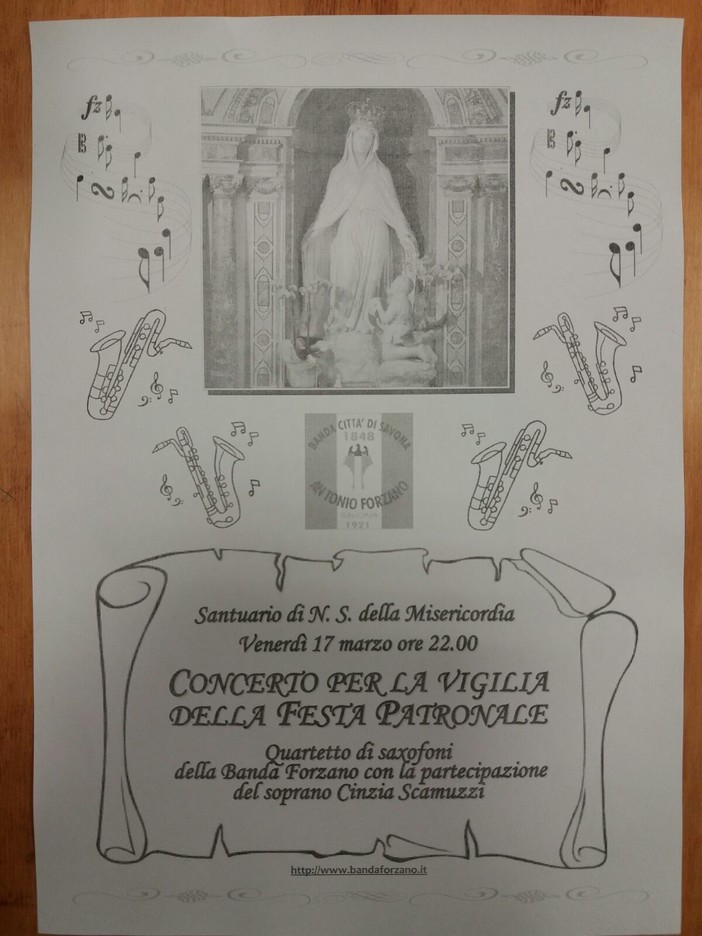 Il Complesso Bandistico Città di Savona A. Forzano si prepara alla prossima festività patronale Il Complesso Bandistico Città di Savona A. Forzano si prepara alla prossima festività patronale