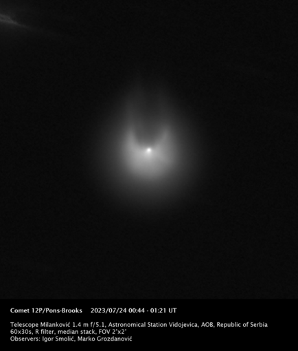 In arrivo la cometa 12P/ Pons – Brooks, l'Associazione Astrofili Orione: "La aspettavamo per i primi di aprile ma forse si riuscirà ad osservarla già prima"