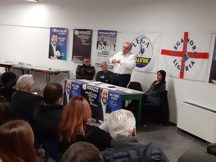 Un recente incontro della Lega a Varazze