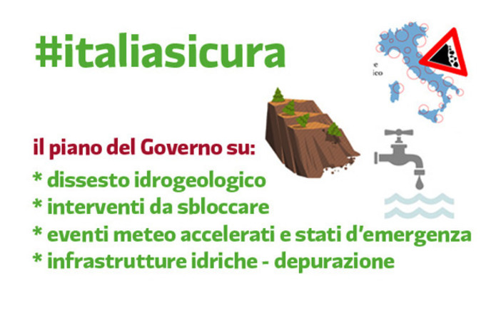 Dissesto idrogeologico, parte la missione di #italiasicura Dissesto idrogeologico, parte la missione di #italiasicura