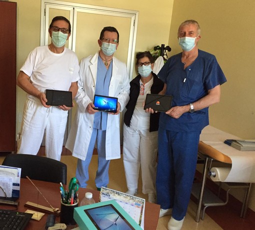 Ospedale di Albenga: dal Rotary i tablet per i pazienti in isolamento