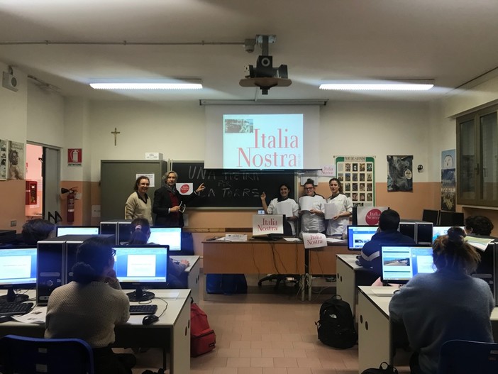 Italia Nostra ad Alassio, cambiamenti climatici e patrimonio storico: focus con i ragazzi dell’alberghiero