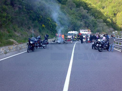 Incidente mortale sulla statale 28 del Colle di Nava. Grave un 32enne di Cairo Montenotte