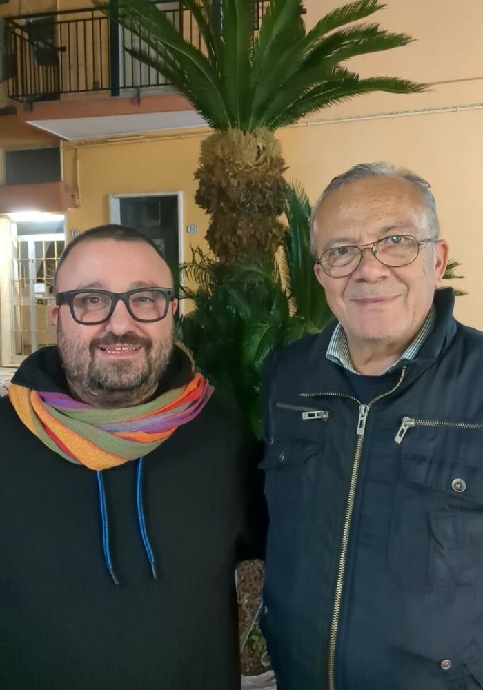Don Carmelo Galeone e Giovanni Impastato