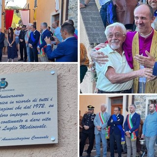 Giustenice, 50 anni di rievocazione storica: una targa per ricordare l'impegno di tutti i volontari (FOTO)