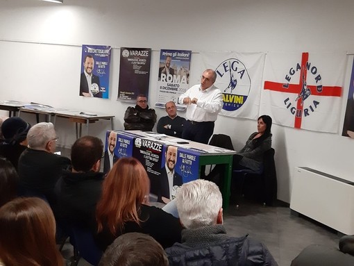 Un recente incontro della Lega a Varazze Un recente incontro della Lega a Varazze