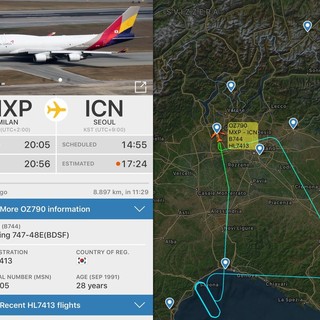 Volo Milano-Seul in difficoltà nei cieli del savonese: attivata la procedura d'emergenza