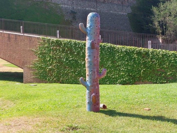 Savona, vandalizzato l'Imperial Cactus di fronte al Priamar (FOTO)
