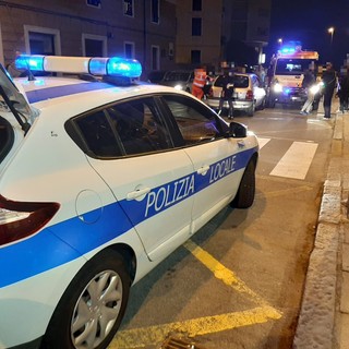 Savona, investimento pedonale in corso Vittorio Veneto: mobilitati i sanitari (FOTO)