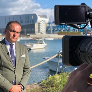 Il presidente della Provincia Olivieri intervistato dalla China Central Television