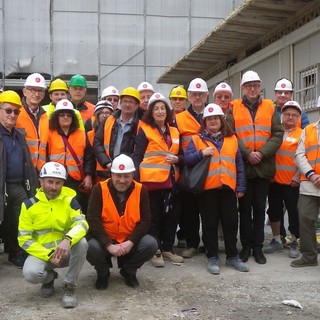 Visita della Consulta Culturale Savonese al cantiere del Vecchio-e-nuovo San Paolo