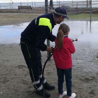 Andora, corso di protezione civile per i bambini alla Colonia di Milano