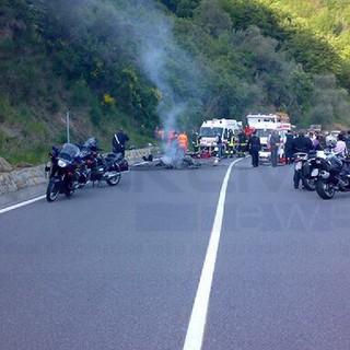 Incidente mortale sulla statale 28 del Colle di Nava. Grave un 32enne di Cairo Montenotte